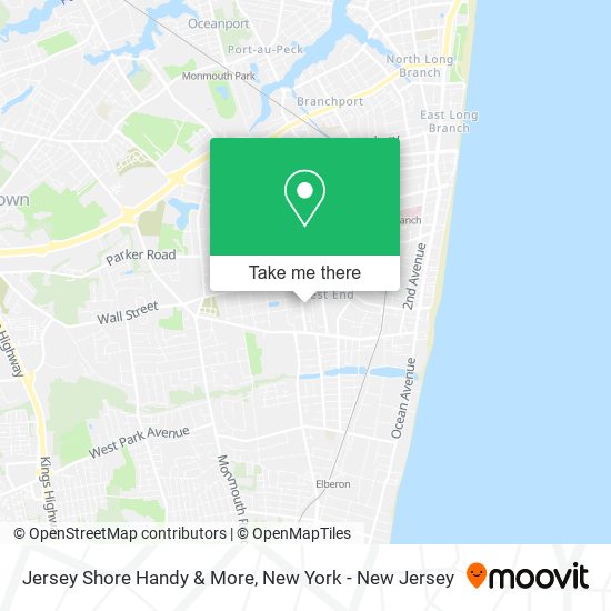 Jersey Shore Handy & More map