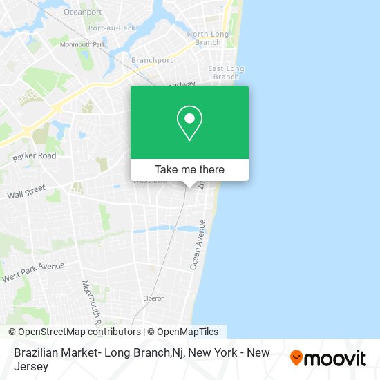 Mapa de Brazilian Market- Long Branch,Nj