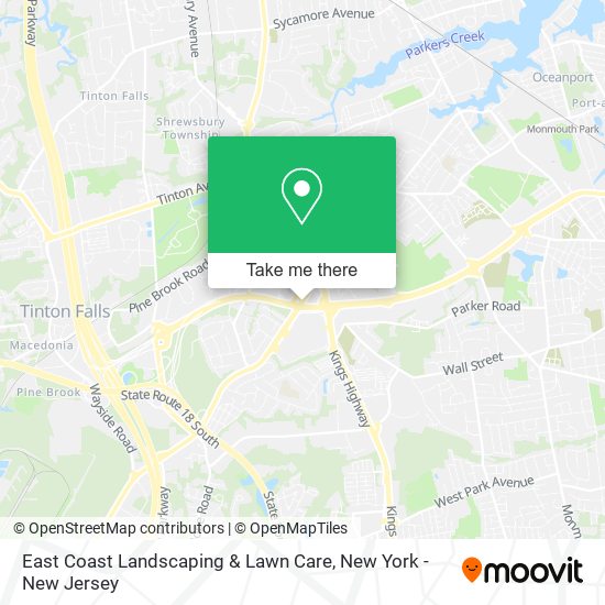 East Coast Landscaping & Lawn Care map