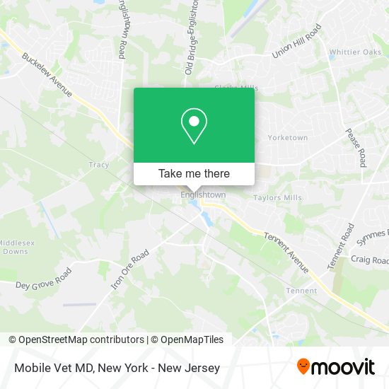 Mobile Vet MD map