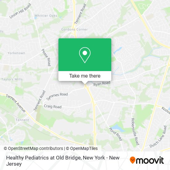 Mapa de Healthy Pediatrics at Old Bridge