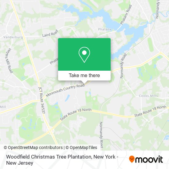 Woodfield Christmas Tree Plantation map
