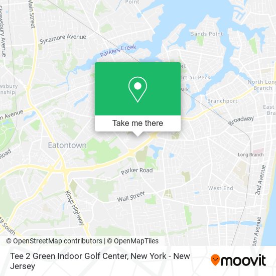 Mapa de Tee 2 Green Indoor Golf Center