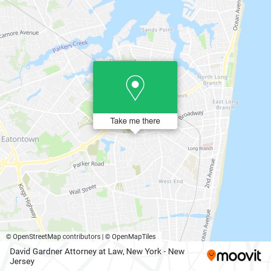 David Gardner Attorney at Law map