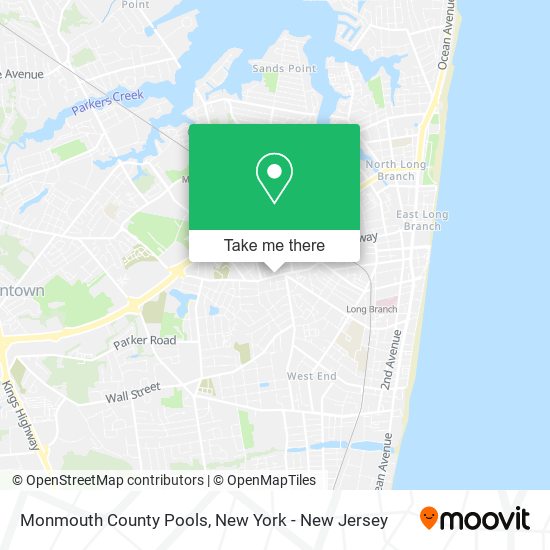 Monmouth County Pools map