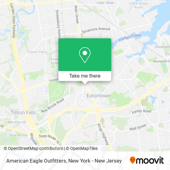 American Eagle Outfitters map