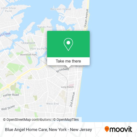 Blue Angel Home Care map