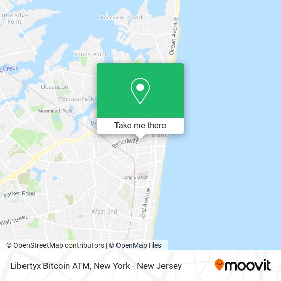 Mapa de Libertyx Bitcoin ATM