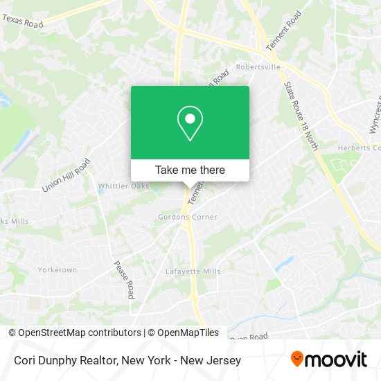 Cori Dunphy Realtor map