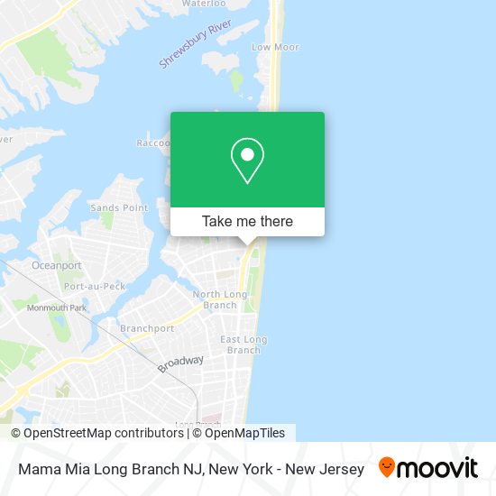 Mapa de Mama Mia Long Branch NJ