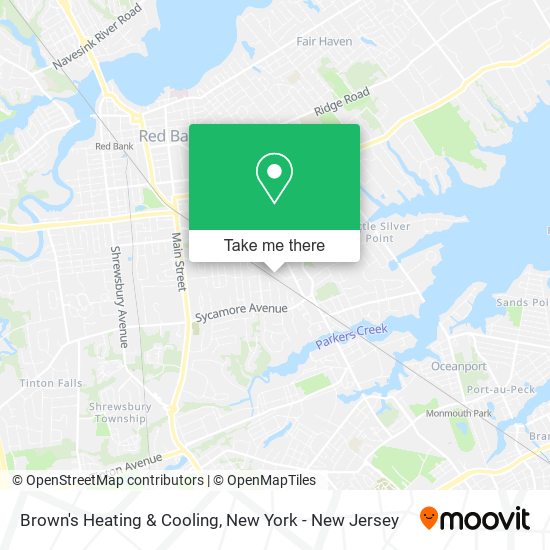 Brown's Heating & Cooling map