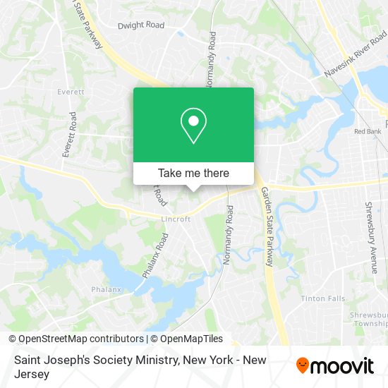 Saint Joseph's Society Ministry map