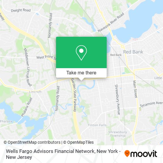 Mapa de Wells Fargo Advisors Financial Network