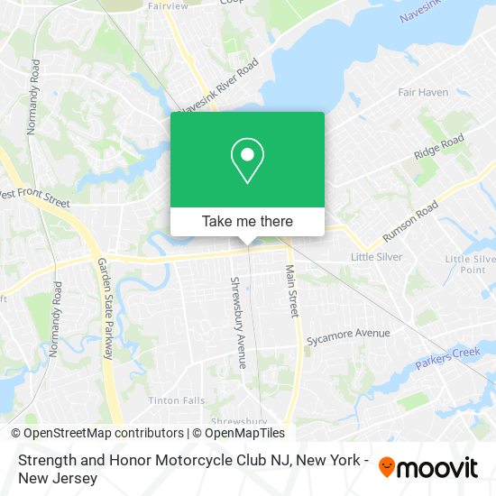 Mapa de Strength and Honor Motorcycle Club NJ