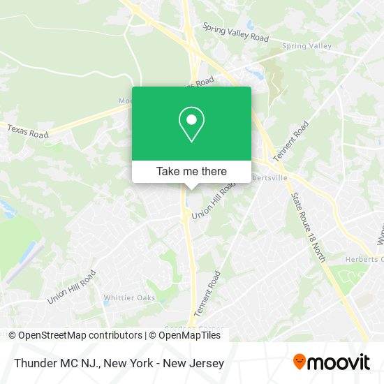 Thunder MC NJ. map