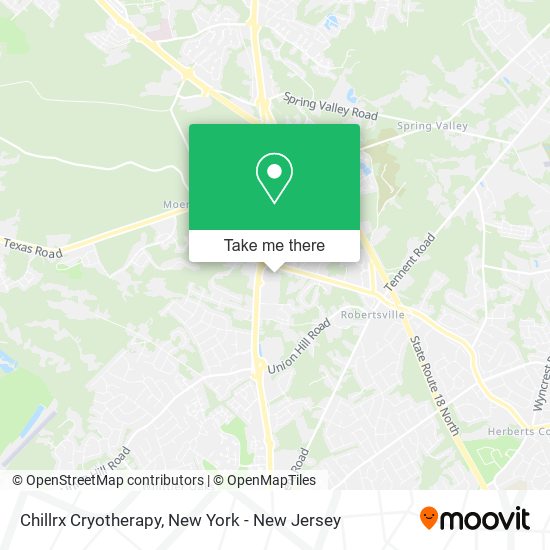 Chillrx Cryotherapy map