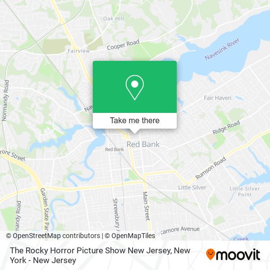 Mapa de The Rocky Horror Picture Show New Jersey