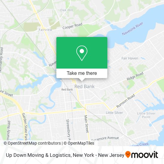 Mapa de Up Down Moving & Logistics