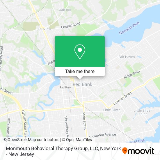 Mapa de Monmouth Behavioral Therapy Group, LLC