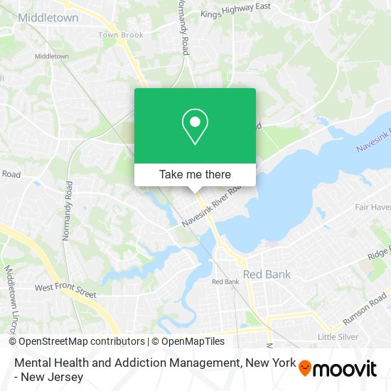 Mental Health and Addiction Management map