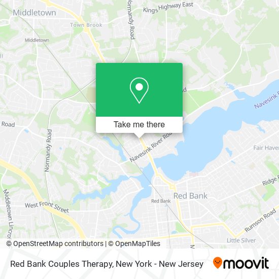 Red Bank Couples Therapy map