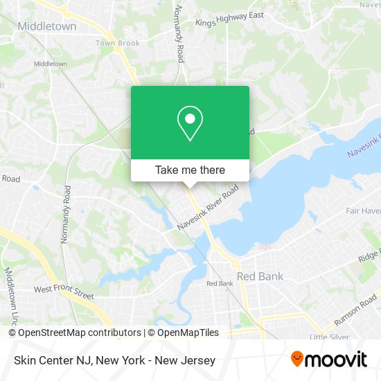Mapa de Skin Center NJ