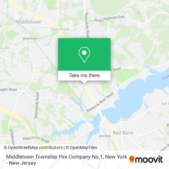 Middletown Township Fire Company No.1 map