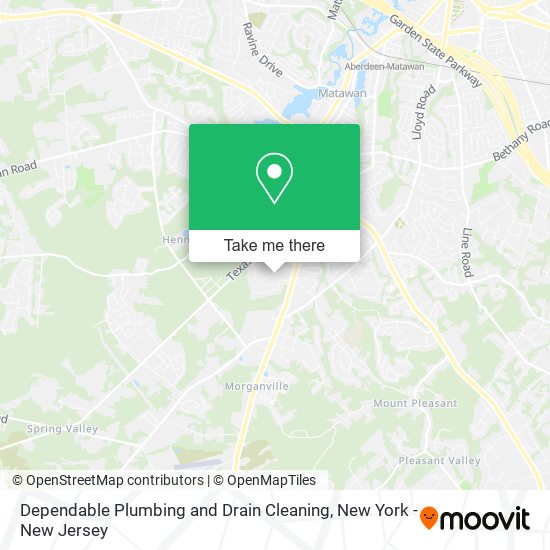 Dependable Plumbing and Drain Cleaning map