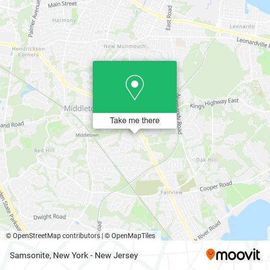 Samsonite map