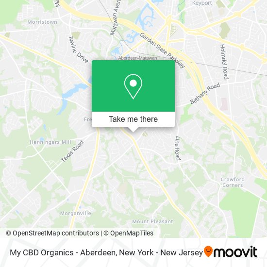 Mapa de My CBD Organics - Aberdeen