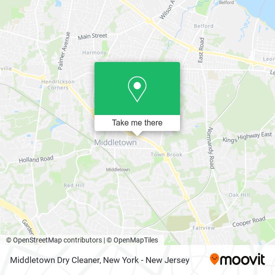 Mapa de Middletown Dry Cleaner