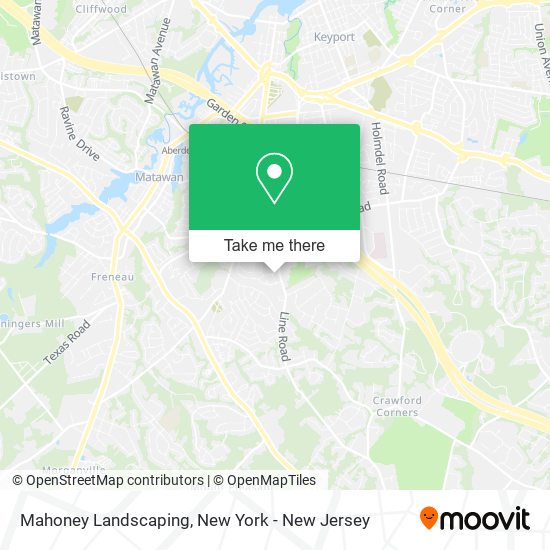 Mahoney Landscaping map