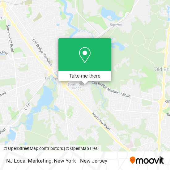 NJ Local Marketing map