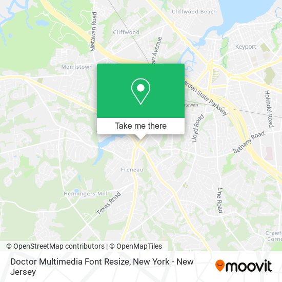 Doctor Multimedia Font Resize map