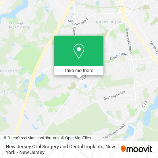 New Jersey Oral Surgery and Dental Implants map