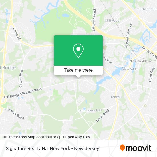 Signature Realty NJ map