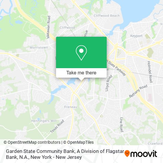 Mapa de Garden State Community Bank, A Division of Flagstar Bank, N.A.