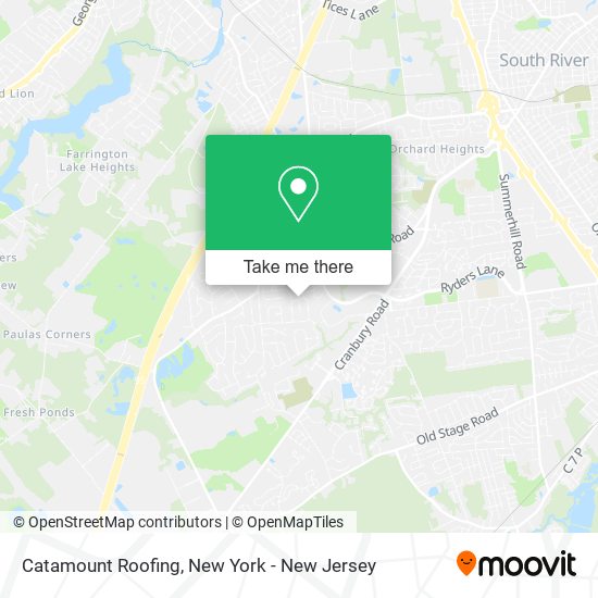 Catamount Roofing map
