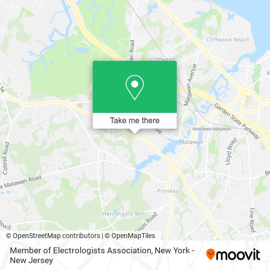 Mapa de Member of Electrologists Association