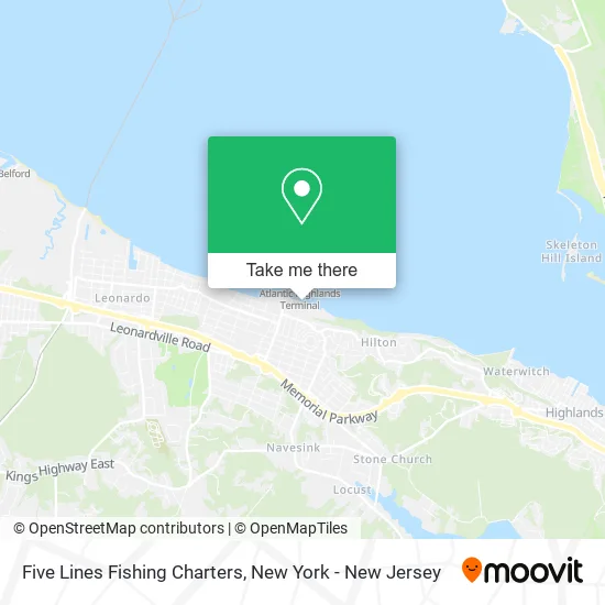 Five Lines Fishing Charters map