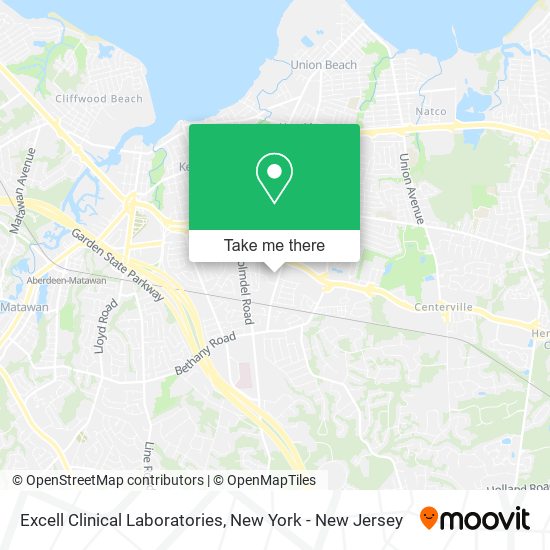 Mapa de Excell Clinical Laboratories