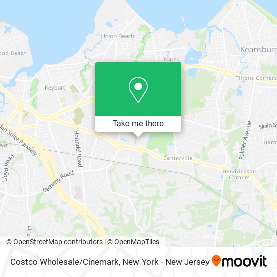 Costco Wholesale/Cinemark map