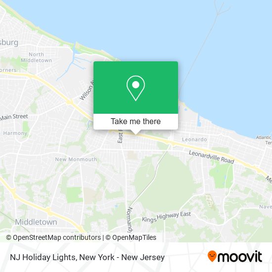 NJ Holiday Lights map