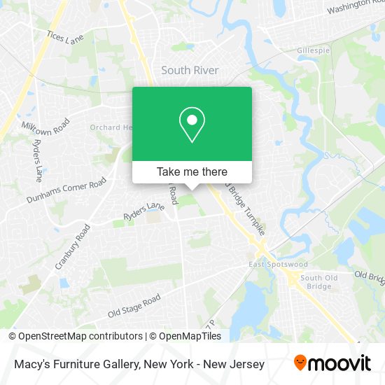 Macy's Furniture Gallery map