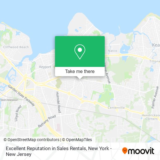 Mapa de Excellent Reputation in Sales Rentals