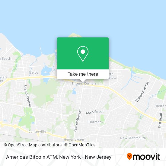 Mapa de America's Bitcoin ATM