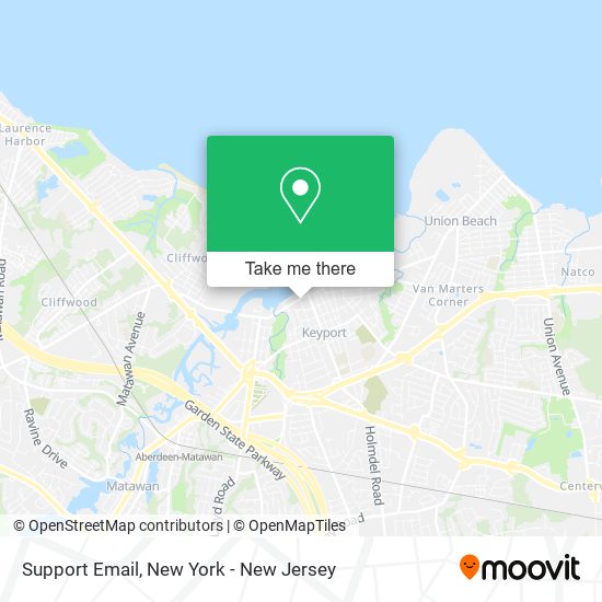 Support Email map