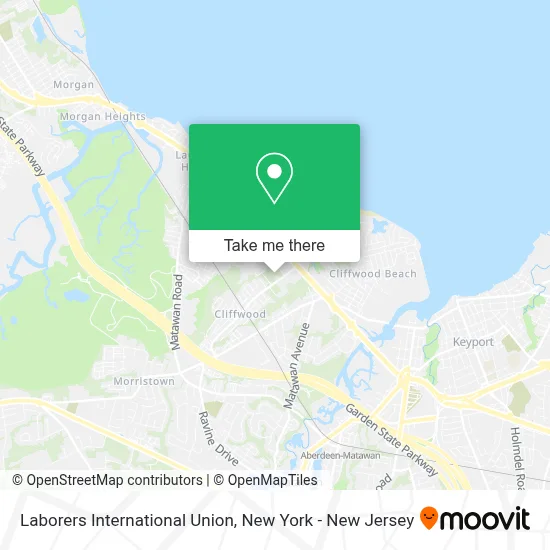 Laborers International Union map