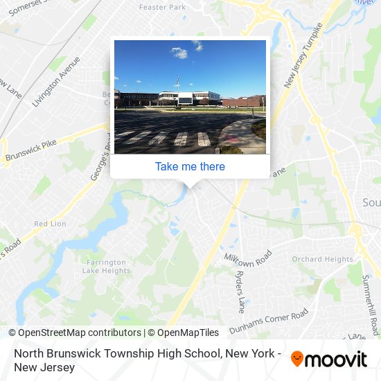 Mapa de North Brunswick Township High School