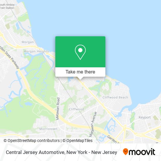 Central Jersey Automotive map